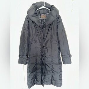 Women's Medium Cole Haan Black Long Winter Jacket